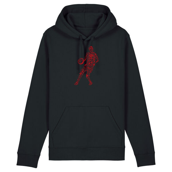 Hoodie volwassenen unisex zwart GEPERSONALISEERD Thumbnail