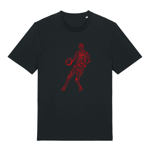 T-shirt volwassenen unisex - basketspeler  Thumbnail