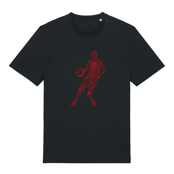 T-shirt volwassenen unisex - basketspeler (GEPERSONALISEERD) Thumbnail