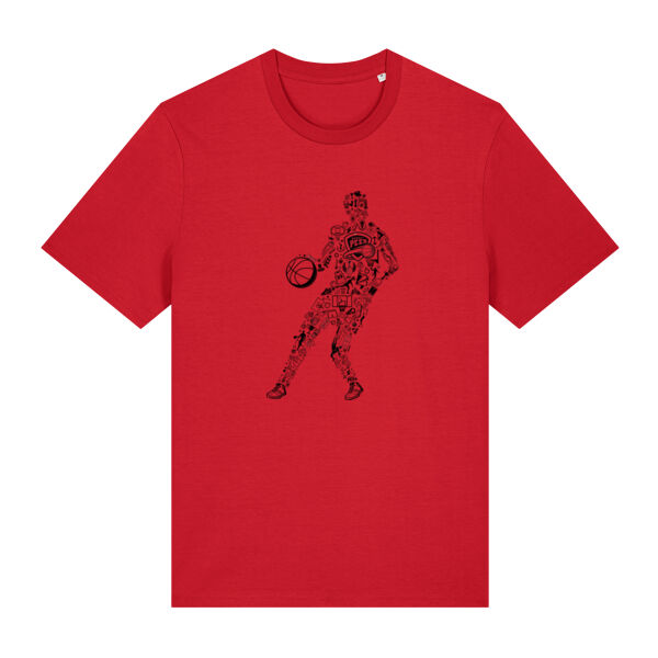 T-shirt volwassenen unisex - basketspeler (GEPERSONALISEERD) Thumbnail